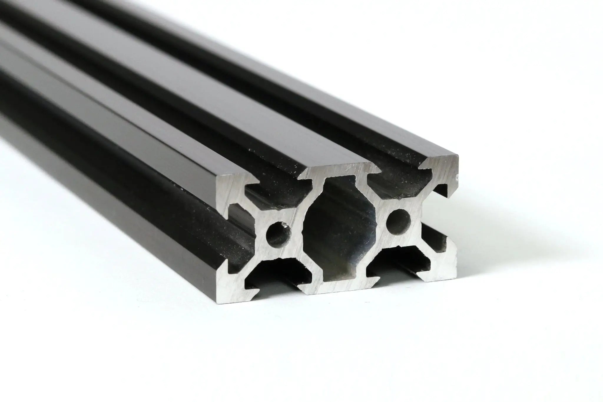 2040 V-Slot Extrusion 20 Series - 20mm X 40mm X 2.5m - Black - 3D