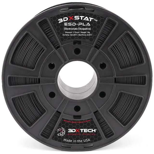 Noir - Filament PLA ESD 3DXTech 3DXSTAT® - 1,75 mm - 0,75 kg