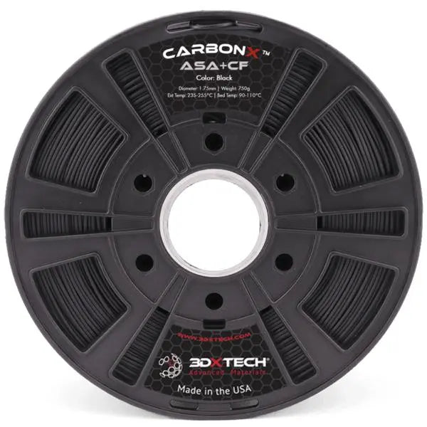 Noir - filament ASA 3DXTech CarbonX™ CF 1.75 mm - 0,75 kg
