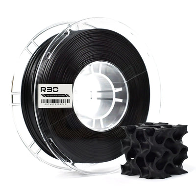 Black - R3D High Speed Carbon Fiber PETG - 1.75mm, 1kg R3D