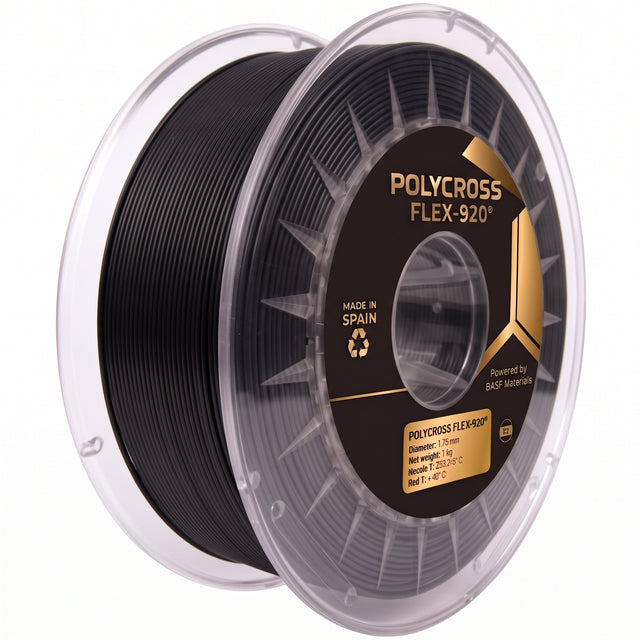 Black - Sakata Flex-920 Filament - 1.75mm, 1kg Sakata