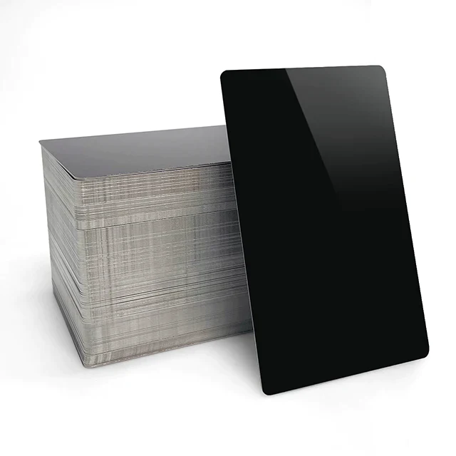 xTool Carte de visite en métal noir brillant (300 pièces)