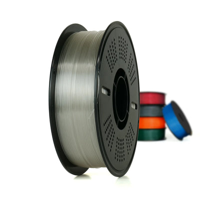 Transparent - Filament PETG économique (avec bobine) - 1,75 mm, 1 kg