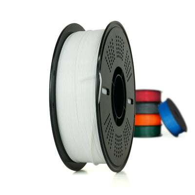 White - Budget PETG Filament (With Spool) - 1.75mm, 1kg