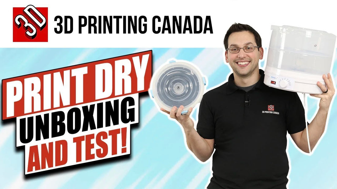 PrintDry Filament Dryer and Container Unboxing and Test