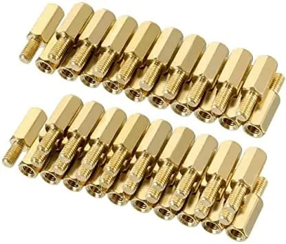 Entretoise Laiton 10mm - Filetage M3x6mm - 10 pcs