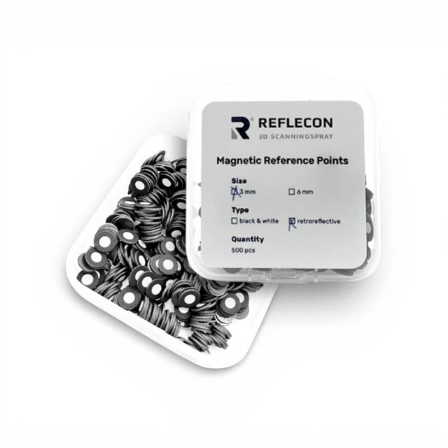 Reflecon® Magnetic Reference Dots for Laser Scanning - 3mm, 500 pack 3D Printing Canada