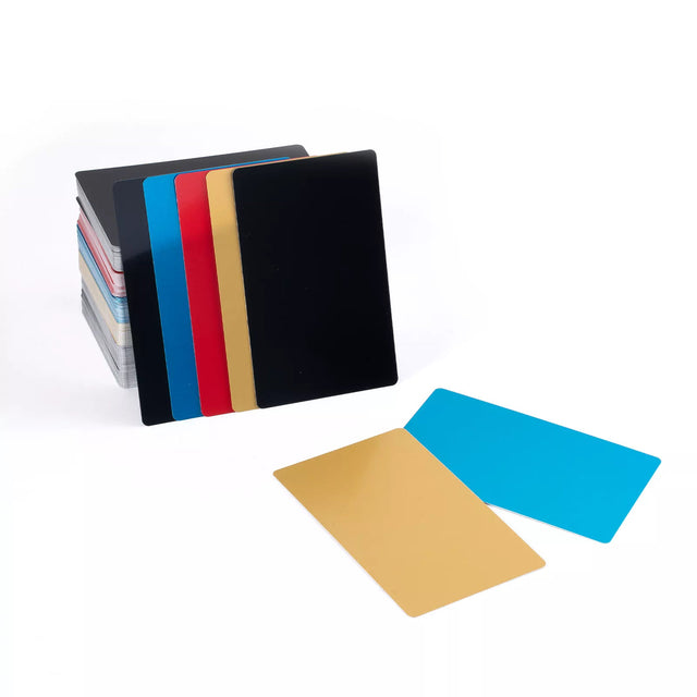 Cartes de visite en aluminium multicolores xTool (300 pièces)