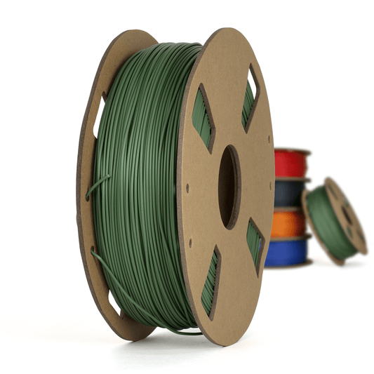Dark Green - Canadian-made Matte PLA+ Filament - 1.75mm, 1 kg
