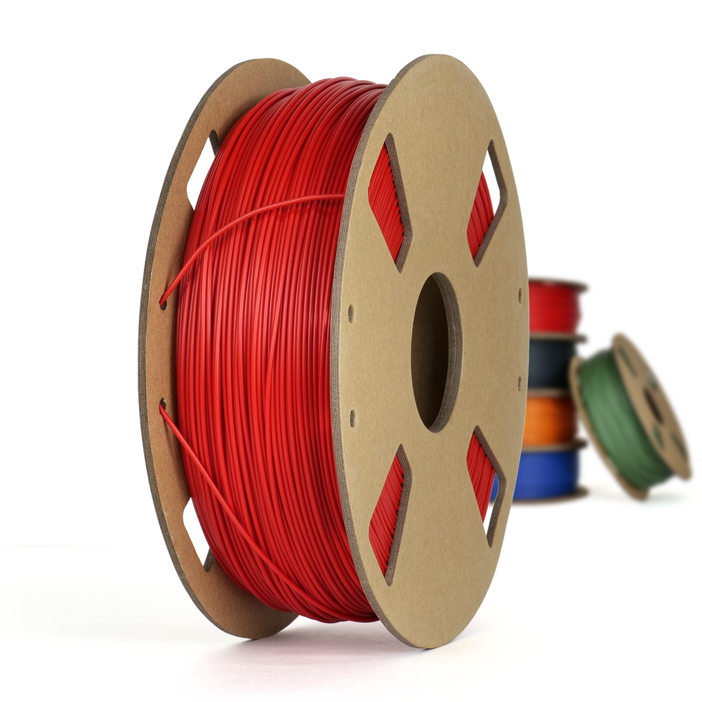 Red - Canadian-made Matte PLA+ Filament - 1.75mm, 1 kg