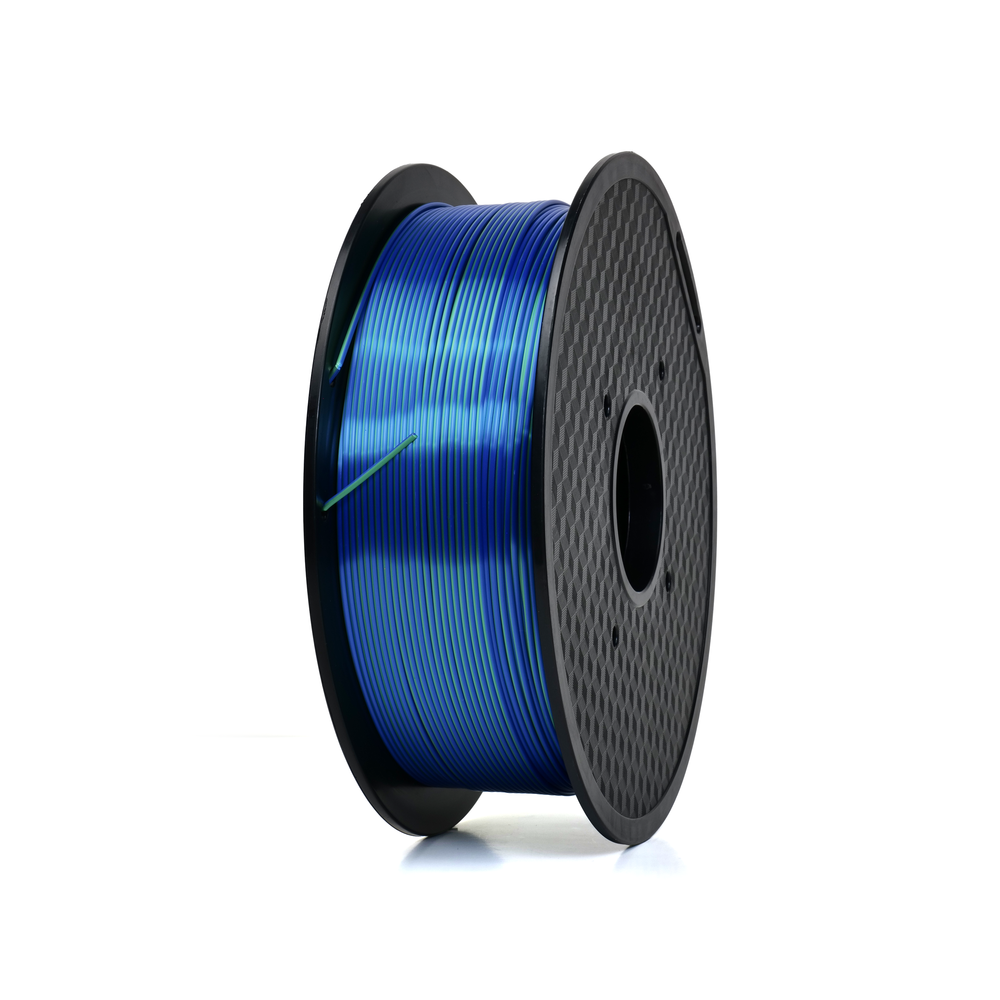 Blue/Green - Dual-Color Standard PLA Silk Filament - 1.75mm, 1kg 3D Printing Canada