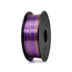 Purple/Gold - Dual-Color Standard PLA Silk Filament - 1.75mm, 1kg