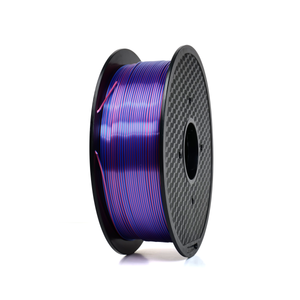 Red/Blue - Dual-Color Standard PLA Silk Filament - 1.75mm, 1kg
