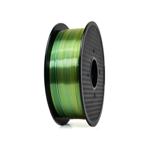 Yellow/Green - Dual-Color Standard PLA Silk Filament - 1.75mm, 1kg