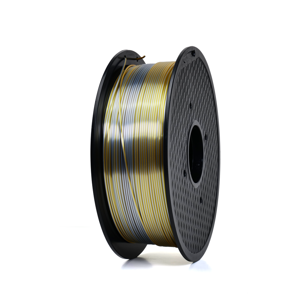 Gold/Silver/Copper - Tri-Color Standard PLA Silk Filament - 1.75mm, 1kg 3D Printing Canada