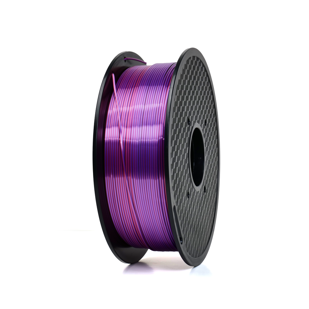 Red/Green/Purple - Tri-Color Standard PLA Silk Filament - 1.75mm, 1kg 3D Printing Canada