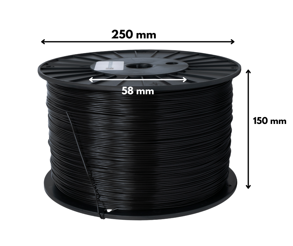 Noir - Filament PLA standard - 1,75 mm, 10 kg 