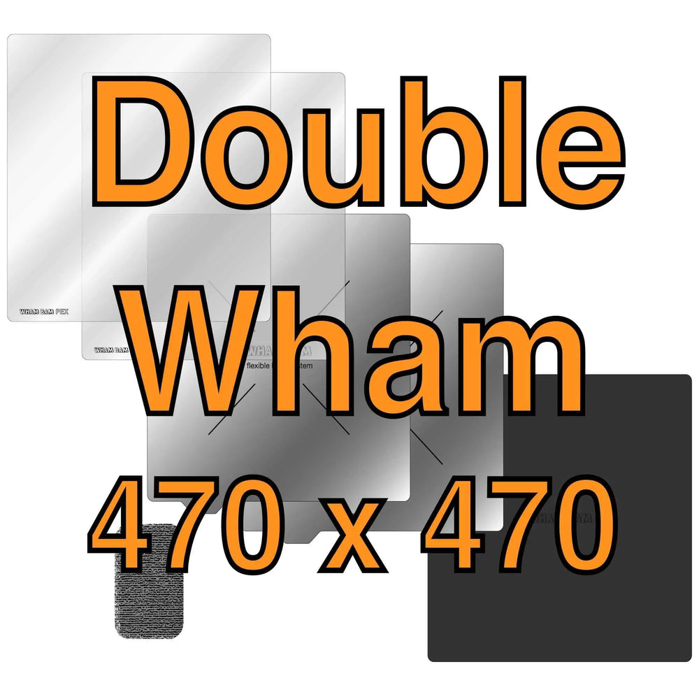 470x470mm - Wham Bam Pre-Installed Double Wham KIt for Creality CR-10 MAX