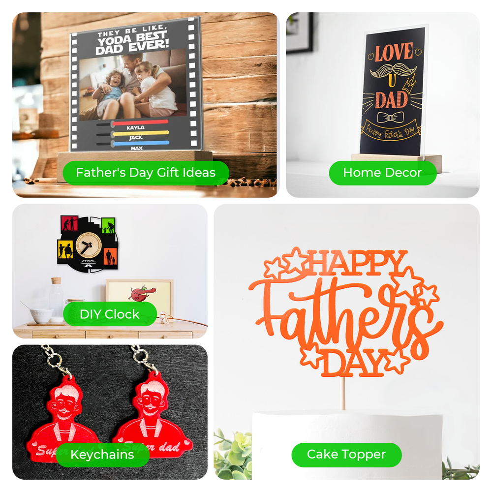 xTool 3mm (1/8") Acrylic Sheets Trial Kit (10pcs)