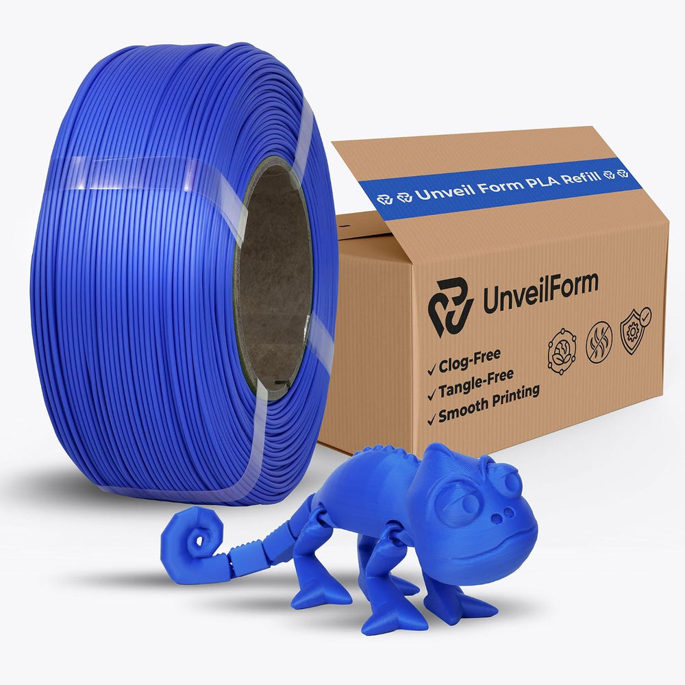 Blue - Unveil Form Refill PLA - 1.75mm, 1kg Unveil Form