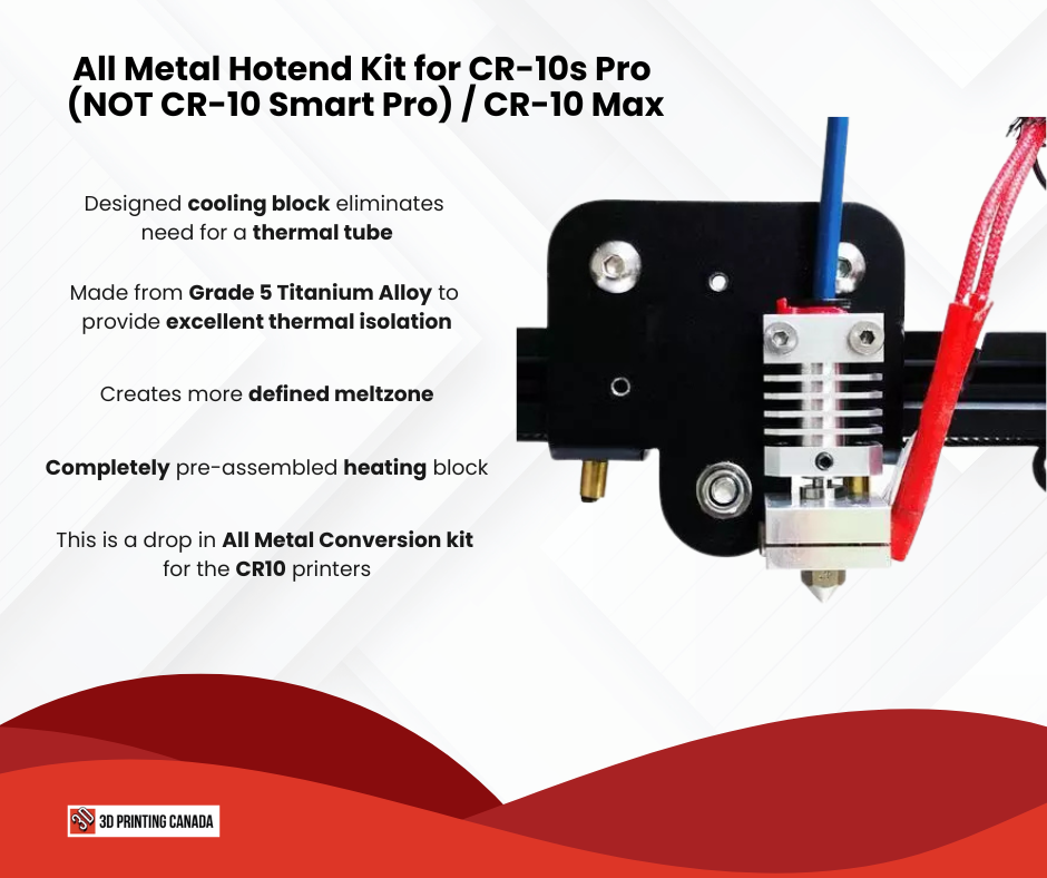 Micro Swiss CR-10s Pro / CR-10 Max All Metal Hotend Kit