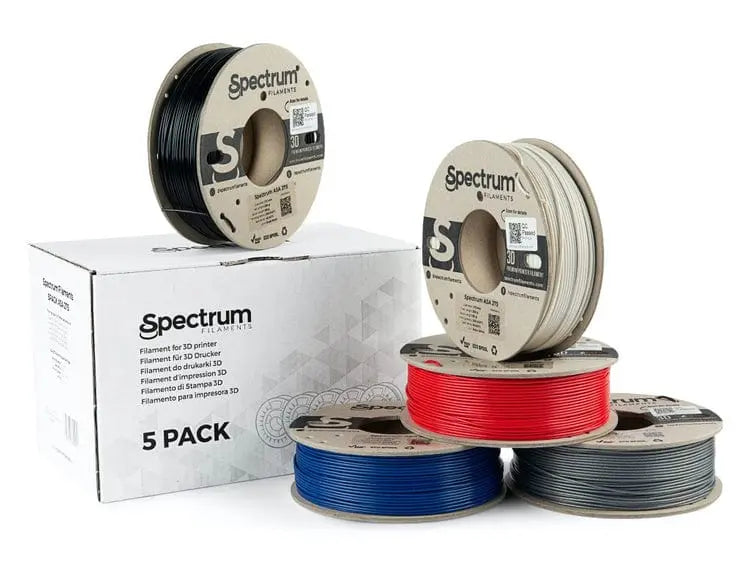 ASA 275 Multi Pack - 1.75mm Spectrum ASA 275 Filament - 5 x 0.25 kg