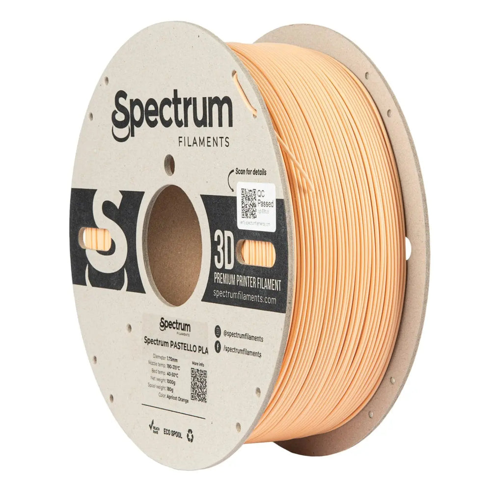 Apricot Orange - Spectrum Pastello PLA Filament - 1.75mm, 1kg