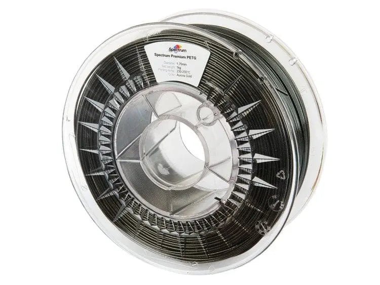 Aurora Gold - Filament PET-G pailleté Spectrum - 1,75 mm, 1 kg