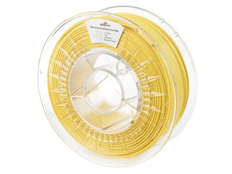 Bahama Yellow - 1.75mm Spectrum PLA MATT Filament - 1 kg