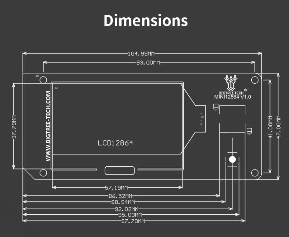 BigTreeTech Mini TFT 12864 V1.0