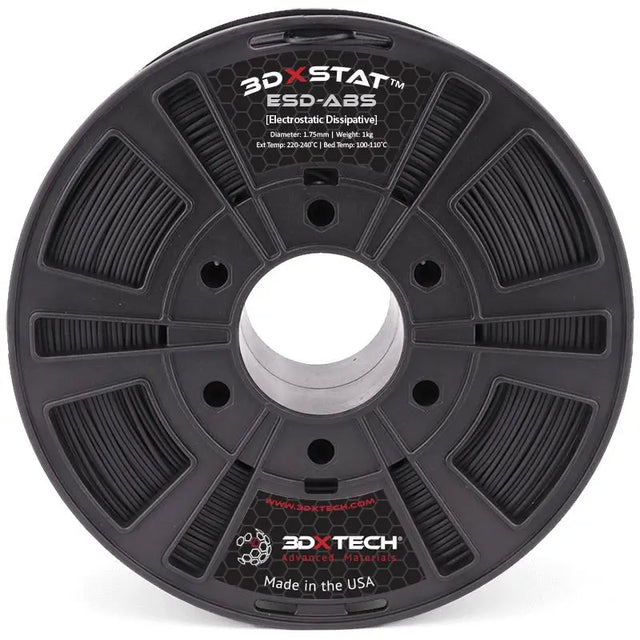 Noir - Filament ABS ESD 3DXTech 3DXSTAT® de 1,75 mm - 0,75 kg