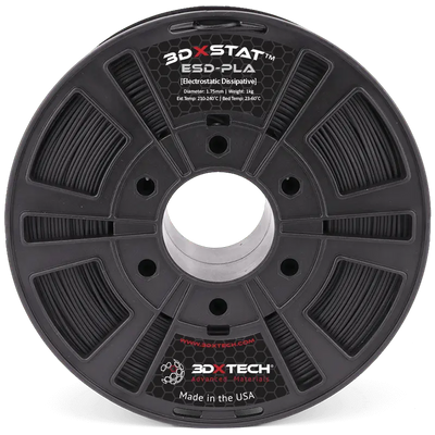 Black - 1.75mm 3DXTech 3DXSTAT® ESD PLA Filament - 0.75 kg