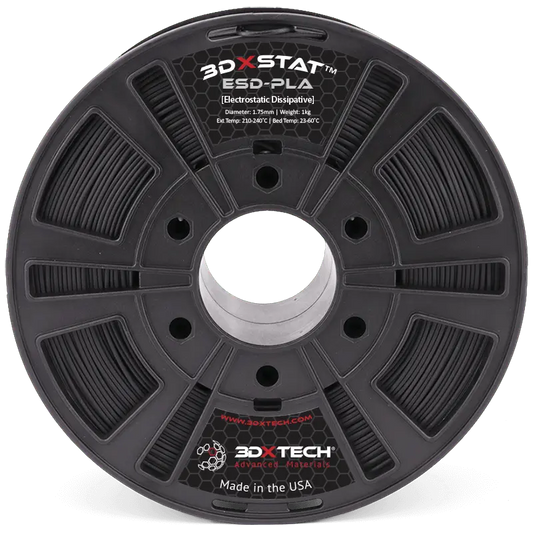 Black - 1.75mm 3DXTech 3DXSTAT® ESD PLA Filament - 0.75 kg