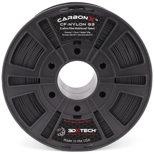 Black - 1.75mm 3DXTech CarbonX™ PA6+CF [Gen3] Nylon Filament - 0.5 kg