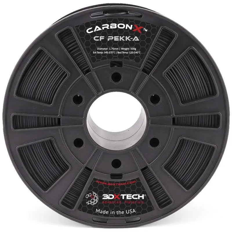 Noir - Filament 3DXTech CarbonX™ PEKK-A+CF15 de 1,75 mm - 0,5 kg