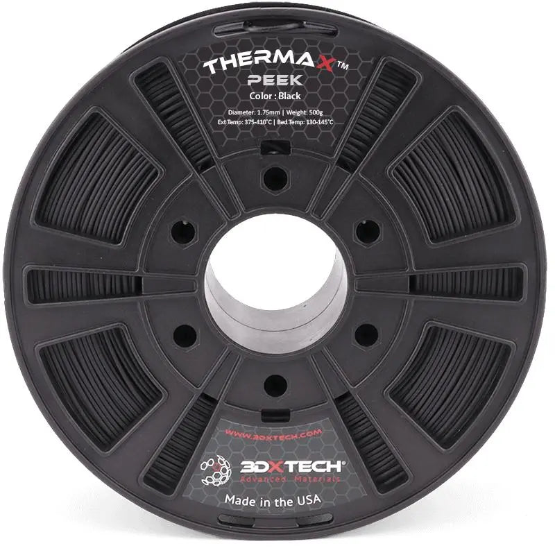 Noir - Filament PEEK ThermaX™ 3DXTech de 1,75 mm - 0,5 kg