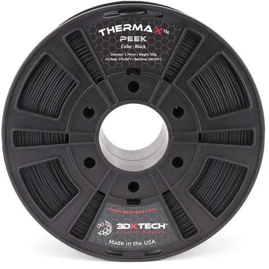 Black - 1.75mm 3DXTech ThermaX™ PEEK Filament - 0.5 kg