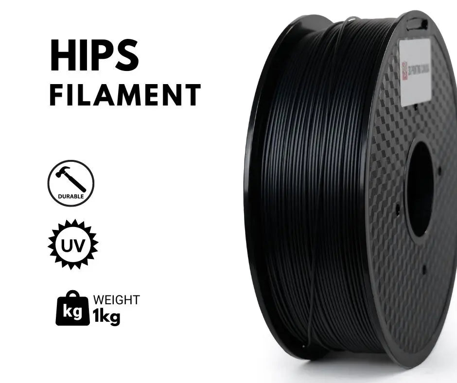Noir - Filament HIPS de 1,75 mm - 1 kg