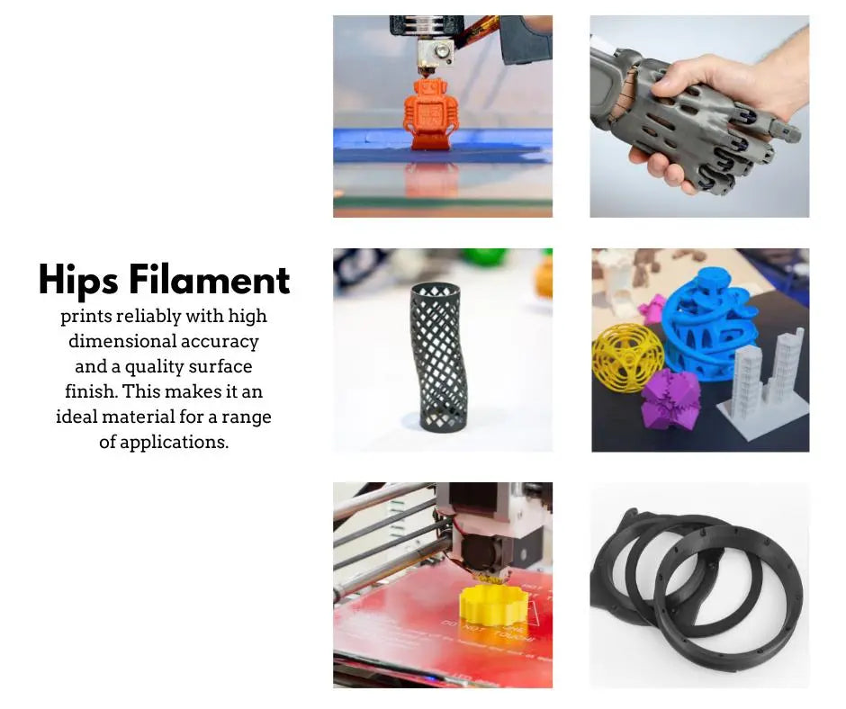 Noir - Filament HIPS de 1,75 mm - 1 kg