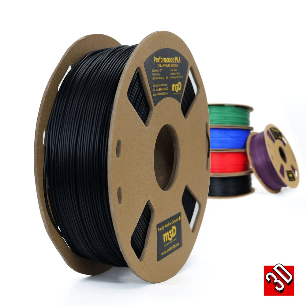 Black - 1.75mm Matter3D Performance ABS Filament - 1kg