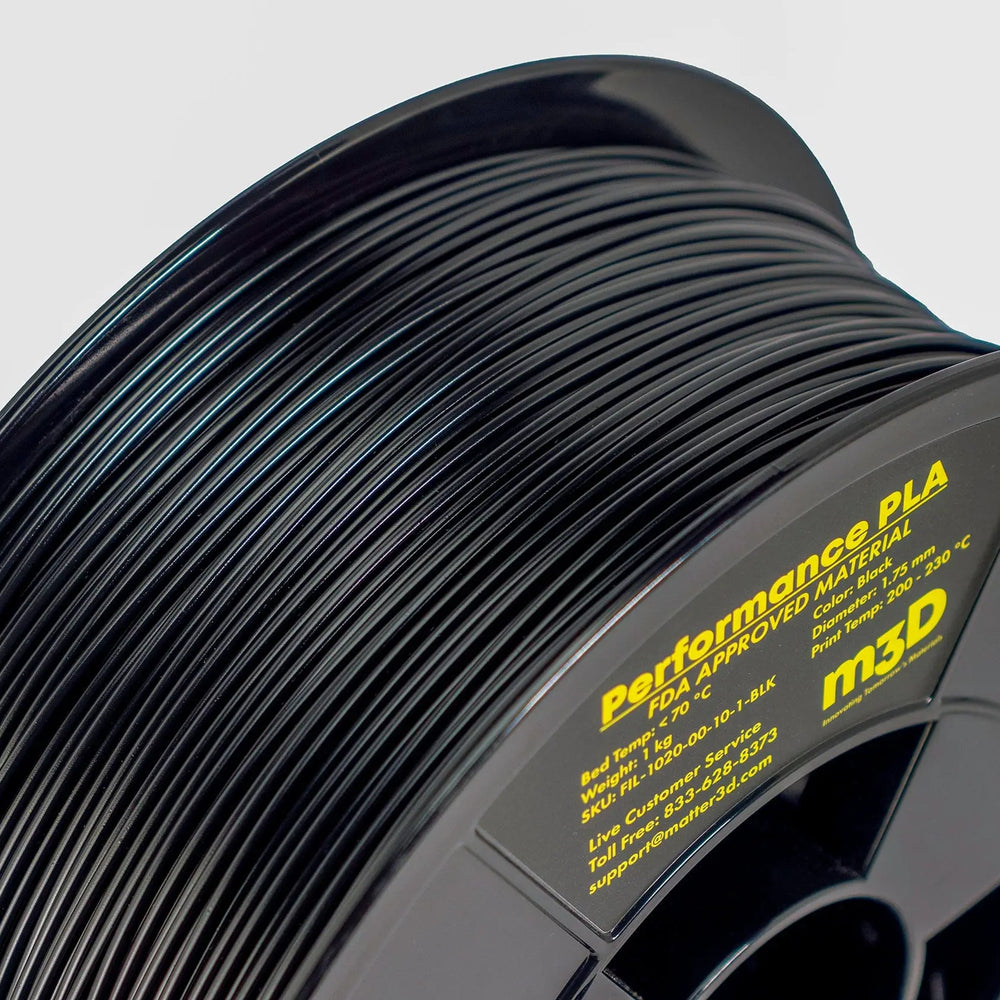 Noir - Filament PLA Matter3D Performance 1,75 mm - 1 kg