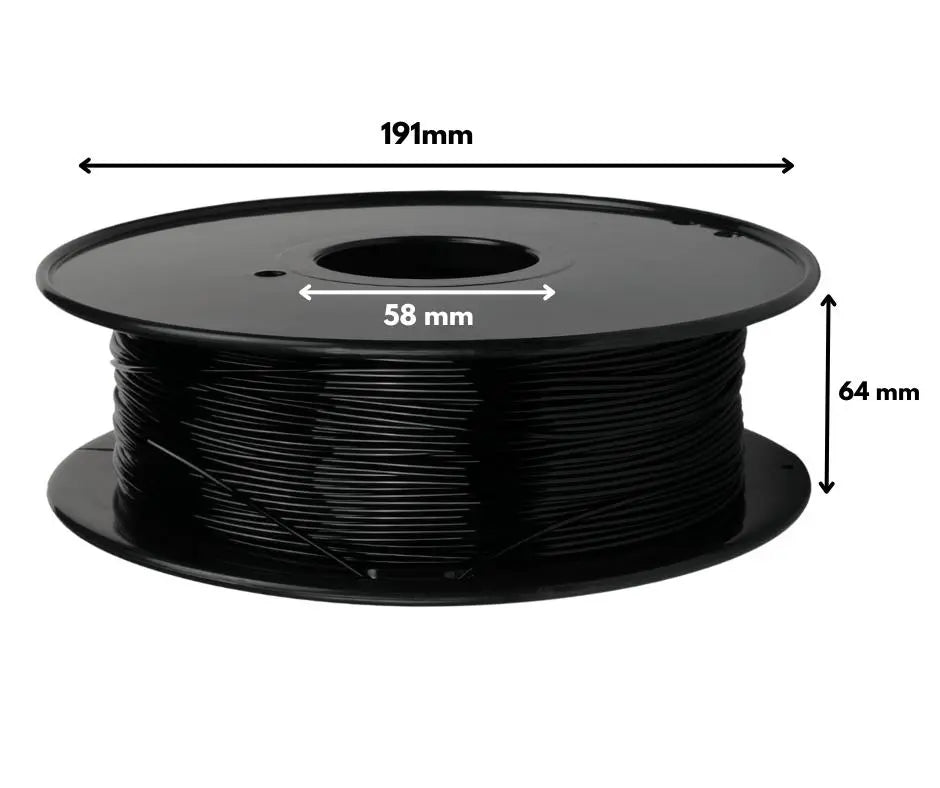 Black - 1.75mm TPU (Comparable to Sainsmart) - 0.8 kg