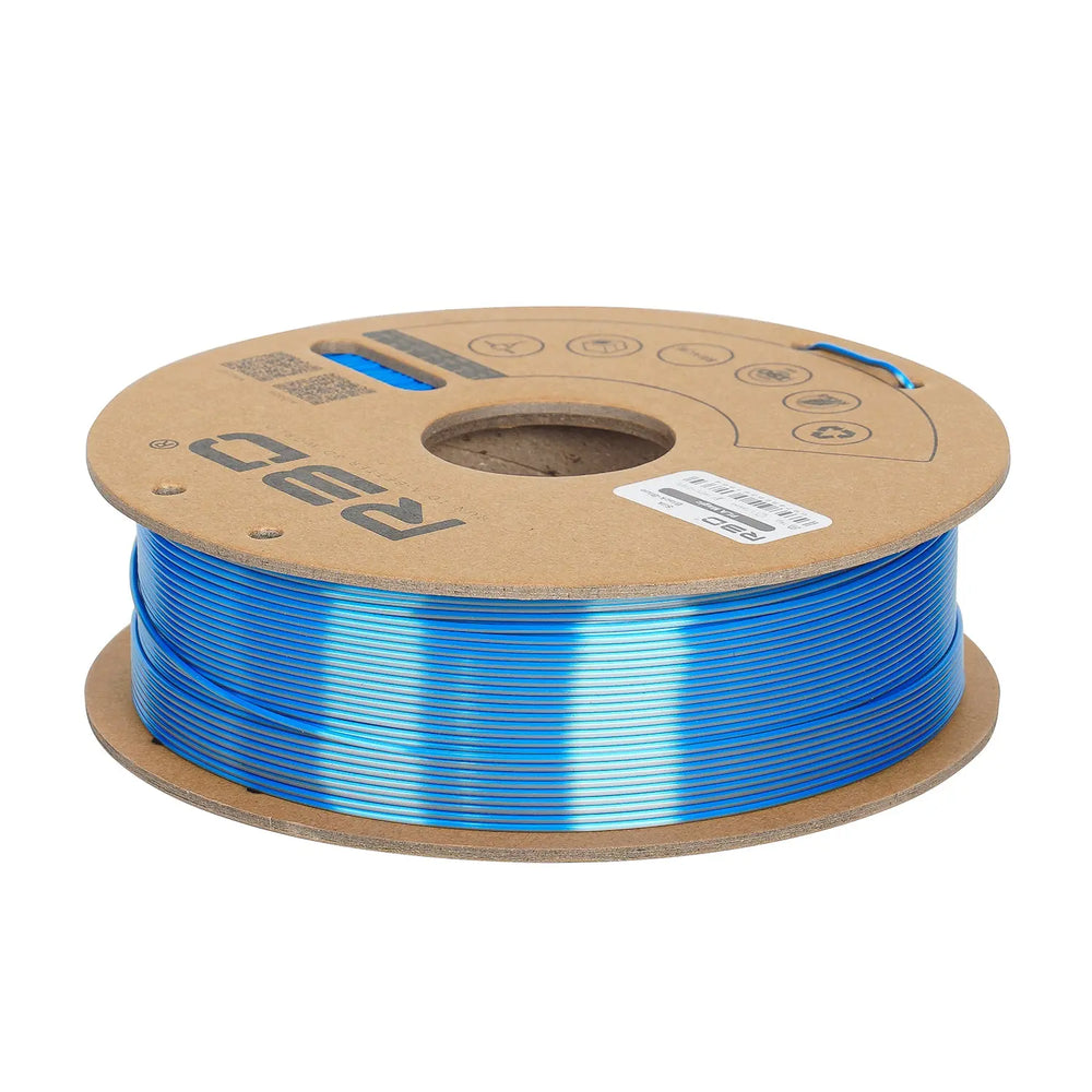 Black/Blue - R3D Dual Colour Silk PLA Magic Filament - 1.75mm, 1kg R3D