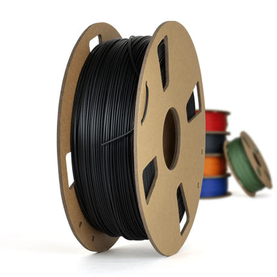 Noir - Filament Matte PLA+ fabriqué au Canada - 1,75 mm, 1 kg