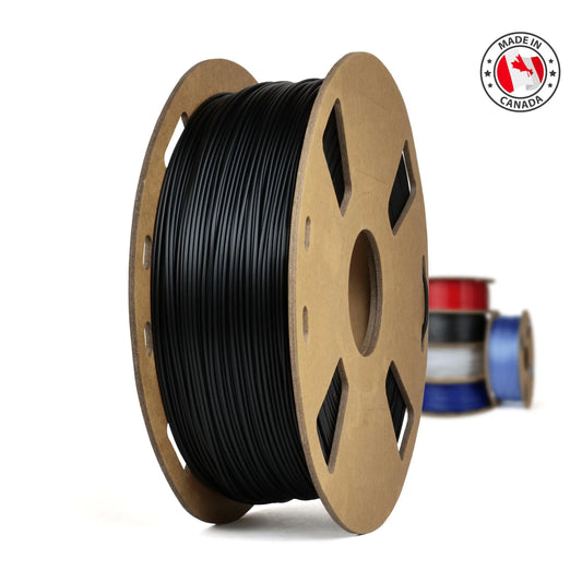 Black - Canadian-made UltiMate PETG+ Filament - 2.85mm, 1 kg