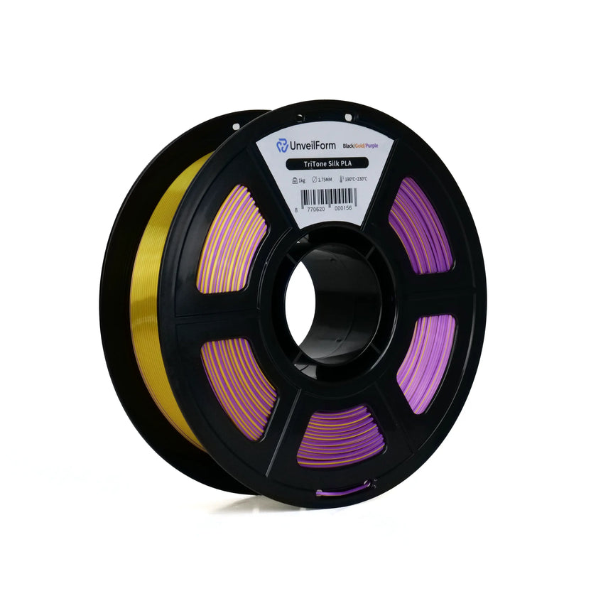Unveil Form Tri Tone Silk PLA Black Gold Purple 1.75mm 1kg