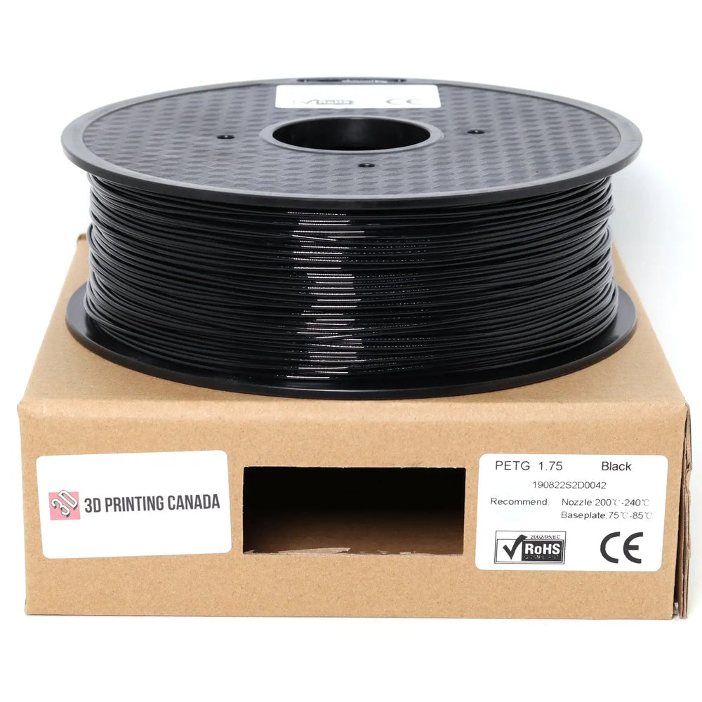 Noir - Filament PETG Standard - 1.75mm, 1kg