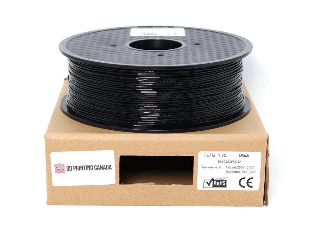 Noir - Filament PETG standard - 1,75 mm, 1 kg