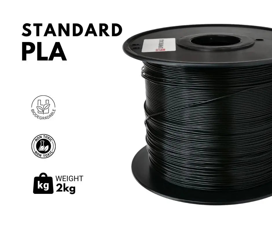 Noir - Filament PLA standard - 1,75 mm, 2 kg 