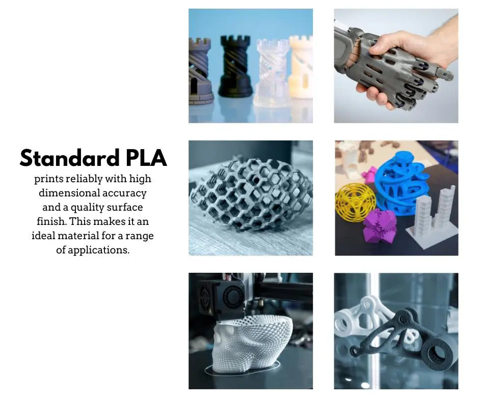 Noir - Filament PLA standard - 1,75 mm, 2 kg